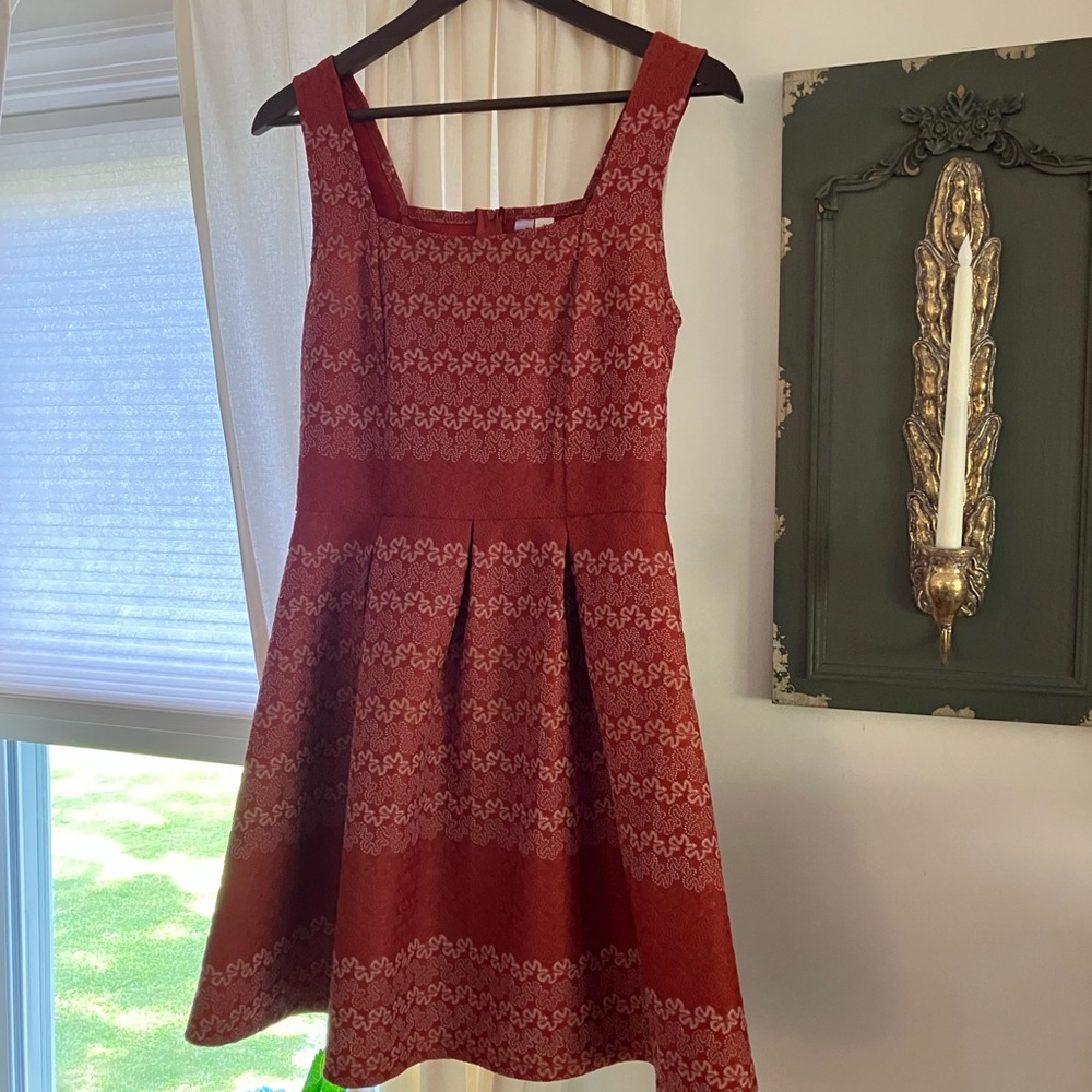 Coral and Floral Dress